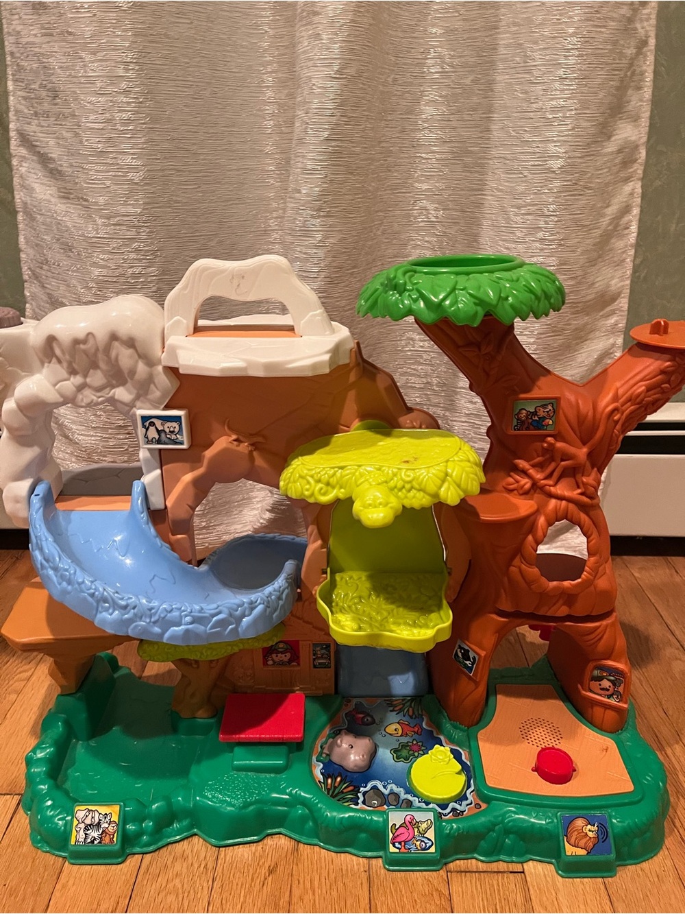 Fisher Price Little People Zoo Talkers Tree House Jungle Playset vtg untested